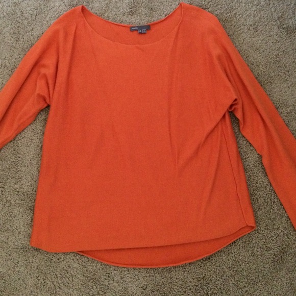 Vince Orange Boatneck Sweater XS