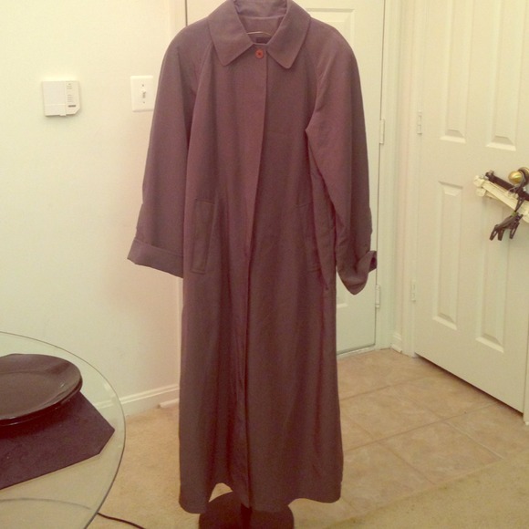 Full length trench coat