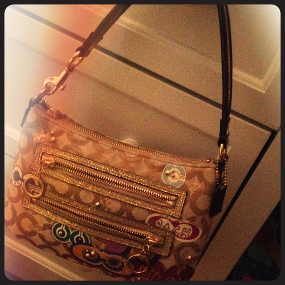 NWT Coach bedazzled poppy handbag/purse