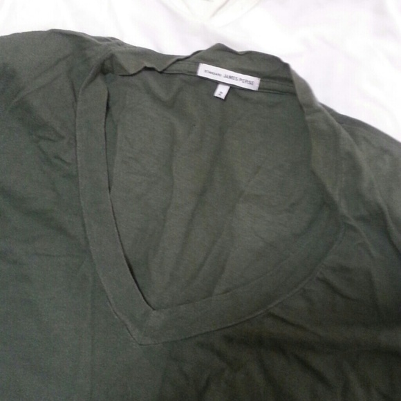 Green V neck size 2