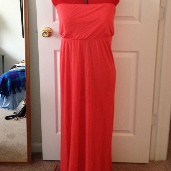 Coral Maxi Dress