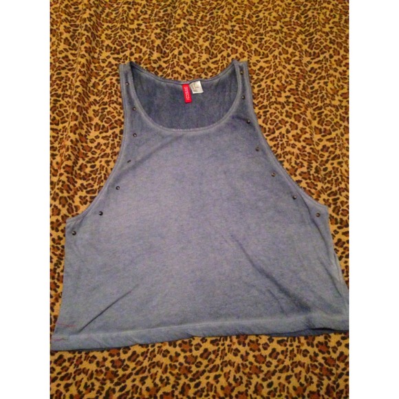 ✨DIVIDED BY H&M NAVY ACID WASH MUSCLE TANK