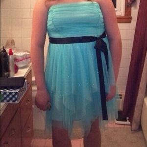 Light blue glitter dress