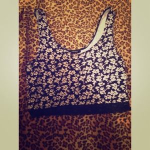 FLORAL FOREVER 21 CROP TOP