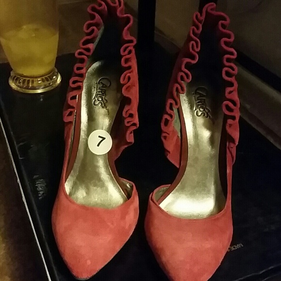 ☆SALE☆BRAND NEW Carlos Santana red shoes - Picture 1 of 4