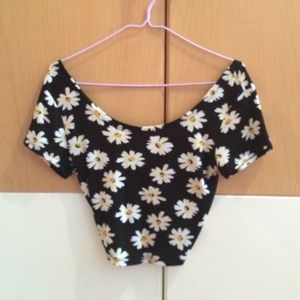 PacSun Floral Crop top (LA Hearts)