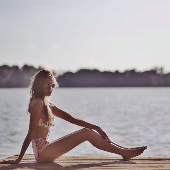 Mara Hoffman Pink Rays Bikini