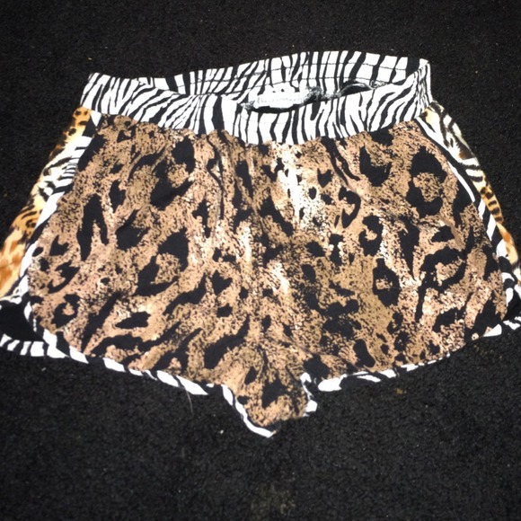 Cheetah and zebra shorts