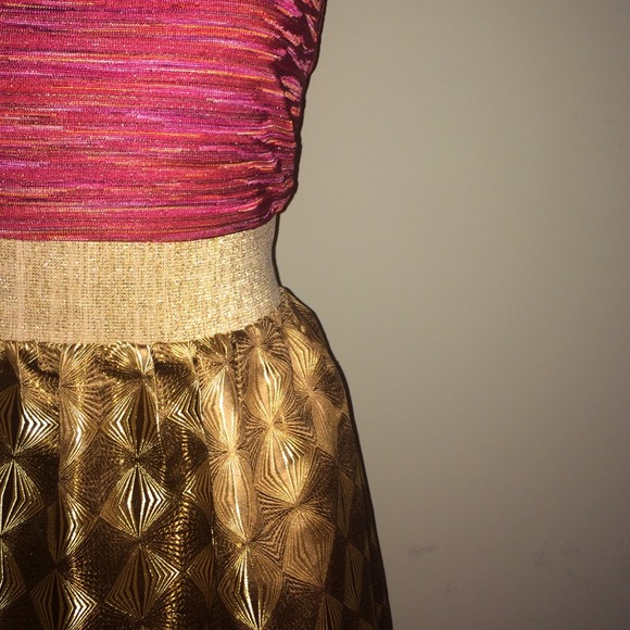 Multi color Bill Hallman backless dress - Picture 4 of 4