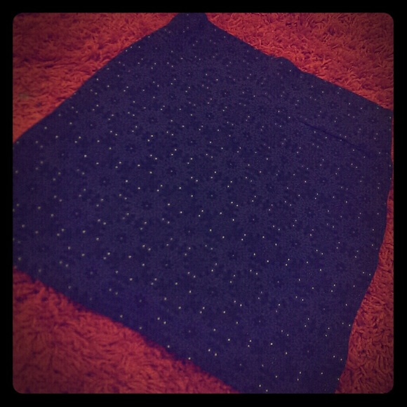 NWT Cotton On dark blue patterned mini skirt
