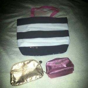 Lot of bags tote bag and make up bags