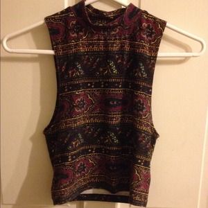 patterned crop top