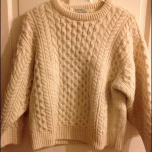 chunky cream sweater
