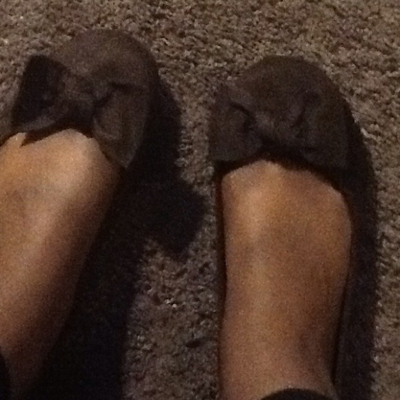 Brown Bow Babydoll Shoes