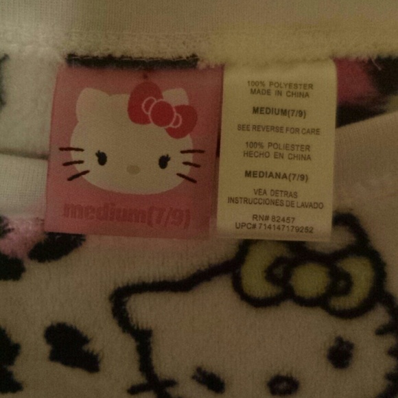 SOLD!!! Hello kitty warm fleece pajamas! - Picture 2 of 4