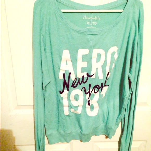 Teal Aéropostale sweater