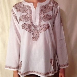Yoga&Meditation white linen shirt