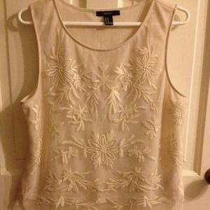 embroidered tank top