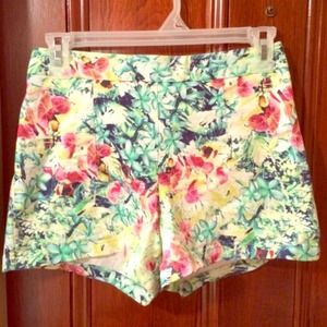 High waisted floral shorts from Forever 21!
