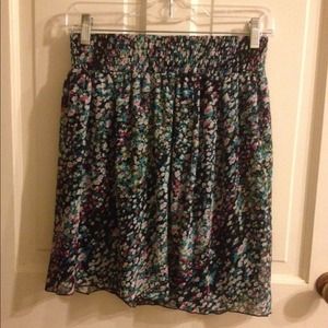 floral skater skirt
