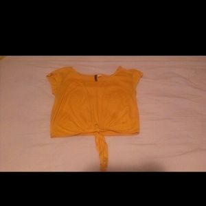 Lovely Brunt Orange Crop Top