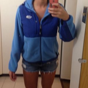 Blue women's Denali hoodie Northface jacket size M