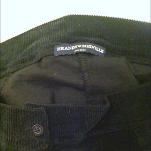 Brandy Melville Black corduroy circle skirt