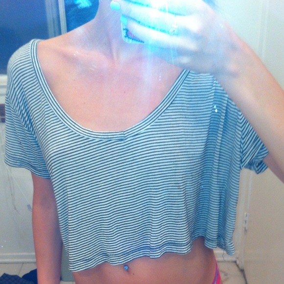 brandy Melville stripped crop top