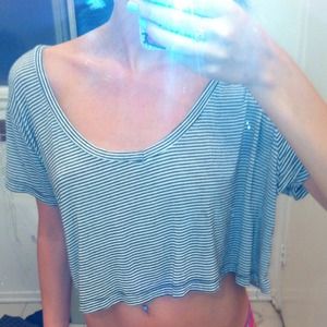 brandy Melville stripped crop top