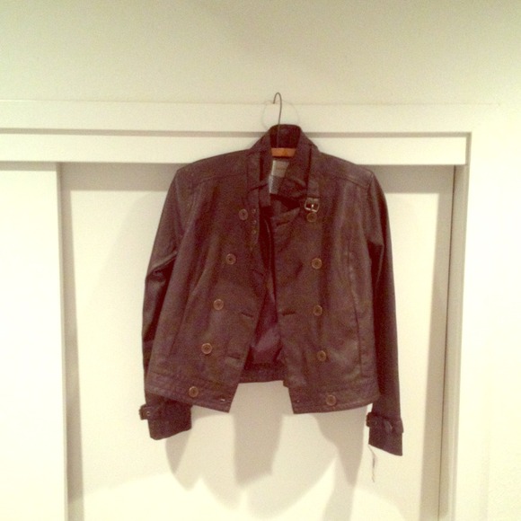 Chocolate Brown non-leather jacket