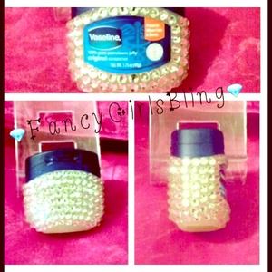 💎 Handmade Crystal Bling jar of Vaseline 💎