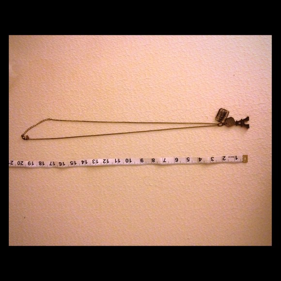 Paris eiffeltower antique pendant necklace