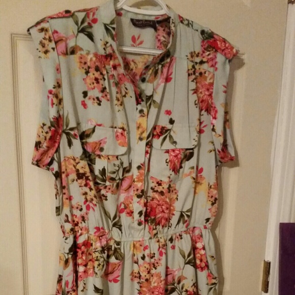 Floral silky dress