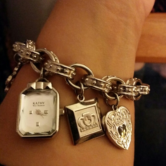 *Reduced* Kathy Van Zeeland watch charm bracelet