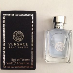 VERSACE POUR HOMME MEN MINIATURE .17OZ/5ML EDT NIB