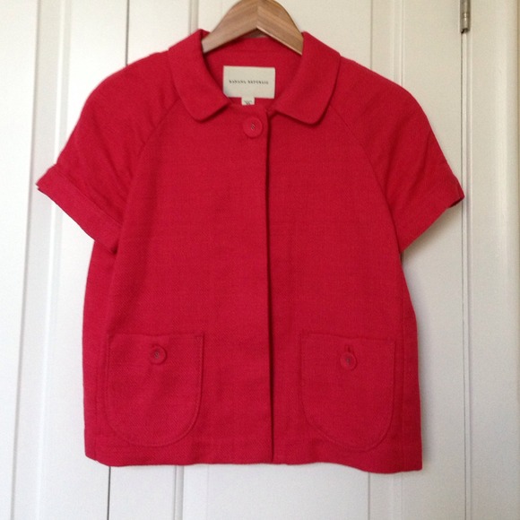 BR Coral Linen Texture Jacket