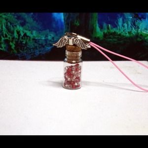 Wish Bottle Key Chain/Cell/Various Decor