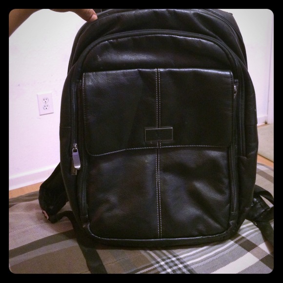 Leather book bag - Picture 1 of 4