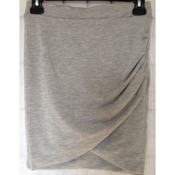 Zara Grey Draped Skirt, sz. S