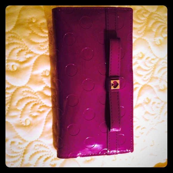 Kate Spade Camellia Patent Leather Wallet