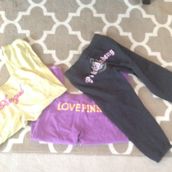 Victorias secret Pink crop sweat pants.