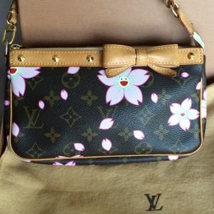 Louis Vuitton murakami cherry blossoms pochette