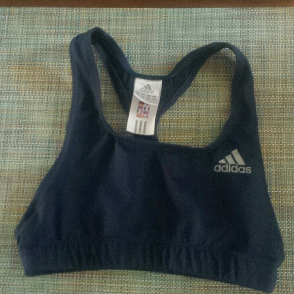 Navy blue Adidas sports bra