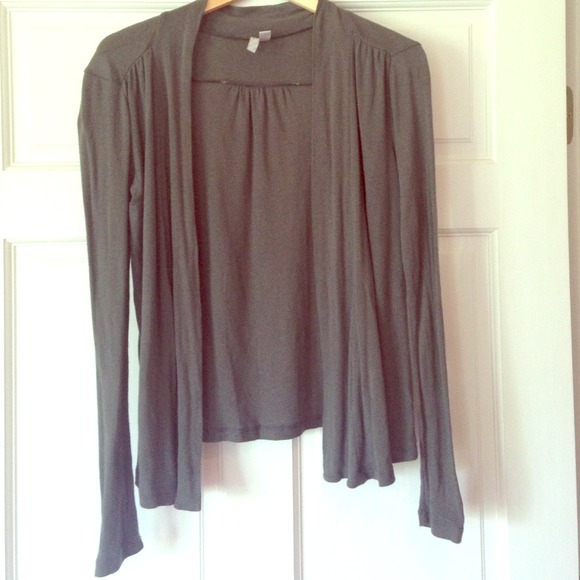 Old Navy Sweaters - Old Navy Charcoal Grey Gray Knit Open Cardigan S