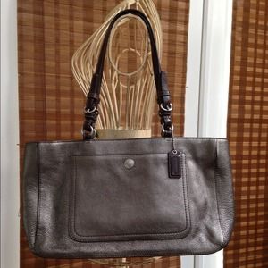 COACH #CO773-F10903 Chelsea Metallic Zip Tote