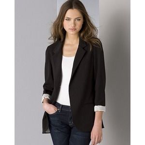 NWOT Aqua Brand Boyfriend Jacket Striped Lining S