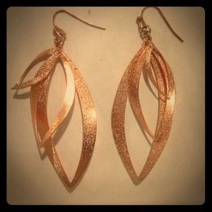 Rose gold earrings
