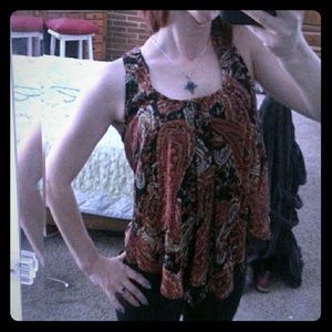 Dress flowy razer back tank