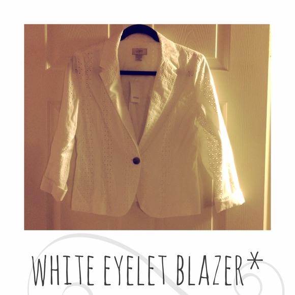 BUNDLED NWT White Eyelet Blazer