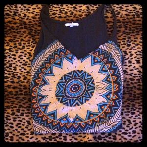 🌻NWOT! Tribal Sunflower print tank top🌻